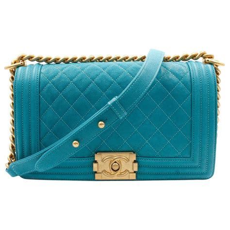 chanel turquoise boy bag|The Ultimate Bag Guide: The Chanel Boy Bag .